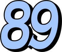 number 89-images | Harris Decals - Number Gallery | Numbers, Lettering
