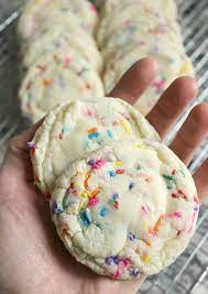 Funfetti Cake Mix Cookies Recipe Funfetti Cake Mix Cookies Cake Mix Cookie Recipes Cake Mix Cookies