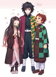 The reason why muzan changed nezuko into a demon is up for speculation. Nezuko Tanjirou And Giyuu Kimetsu No Yaiba By Rupinesu Anime Demon Anime Characters Slayer