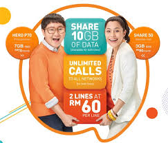 Unlimited data is very tempting but internet performance is still subject to the network coverage issue. U Mobile Hero Plus Postpaid Plan 2 Lines At Rm60 Each Unlimited Calls 10gb Shared Internet Malaysianwireless