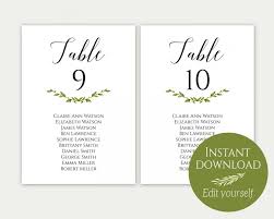 Wedding Seating Chart Template Seating Cards Seating Chart
