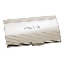 This accessory is ideal if you are meeting your business associates. Dual Tone Silver Metal Business Card Holder