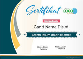 Contoh desain blangko sertifikat kosong format coreldraw dan ms. Mentahan Piagam Kosong