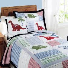This is the boy quilt. Chausub Boys Bedspreads Patchwork Quilt Set 2pc Cotton Quilts Bed Cover Dinosaur Design Kids Coverlet Pillowcase Twin Size Cotton Quilt Handmade Patchwork Quiltquilt Bed Aliexpress