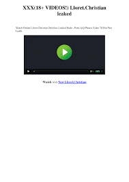 XXX(18+ VIDEOS!) Lloret.Christian leaked