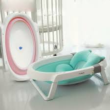 Tub + bath seat hybrid; Portable Storage 0 36m Baby Care Adjustable Infant Shower Bathtub Folding Bath Safety Security Seat Support Bath Tubs In B Baby Tub Baby Bath Tub Baby Bathroom