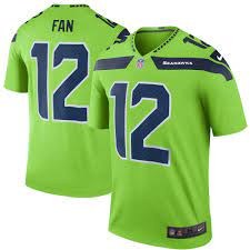 Men S Seattle Seahawks 12 Fan Nike Green Color Rush Legend Jersey Seahawks Jersey Seahawks Seattle Seahawks