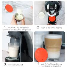 Milk powder tea is made by mixing brewed tea (almost always black tea) with milk powder. Stainless Metal Rusable Dolce Gusto Milk Foam Capsule Fit For Nescafe With Filter Milk Beater Machine Automatic Milk Beater Coffeeware Sets Aliexpress