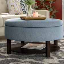 Parksley Storage Tufted Ottoman Round Storage Ottoman Round Ottoman Coffee Table Storage Ottoman