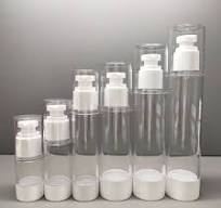 [Hot Item] Ready to Ship as White Airless Spray Bottle Serum Lotion  Cosmetic Packing 15/30/50ml