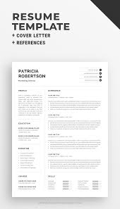 Enter the job title you are applying for. Professional 1 Page Resume Template Modern One Page Cv Word Mac Pages Minimalist Design Graphic Templates