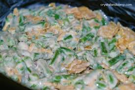 Green Bean Casserole In The Slow Cooker Recipe Crockpot Green Beans Green Bean Casserole Crock Pot Green Bean Casserole