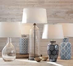 I Saw This Image On Pottery Barn S Website Late Last Week And Then I Proceeded To Become Obsessed With White Ceramic Lamps Pottery Barn Lamps Glass Table Lamp