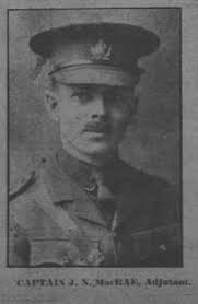MacRae, John Norman: Lieutenant (Military Cross)