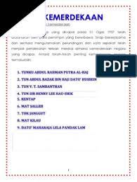 Tarikh pembayaran gaji penjawat awam tahun. Tokoh Tokoh Kemerdekaan