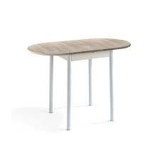 Conjunto de cocina eva mesa y 2 sillas roble. Patas lacadas en blanco. CMC 