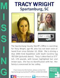 The Spartanburg County Sheriff S Office Is Searching For Tracy Wright Age 49 Who Has Not Been Seen Or Heard From Sinc Ford Expedition Kids Poster Spartanburg