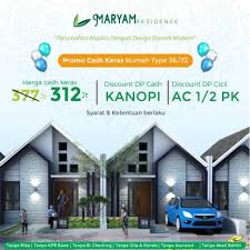 Denah rumah minimalis islami frog slinger via frogslinger.blogspot.com. Perumahan Muslim Dengan Desain Rumah Modern Maryam Residence Type 36 72