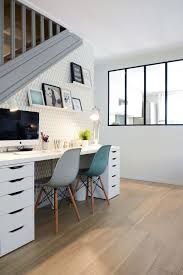 Avant Apres Maisons De Famille Renovees Par Des Pro Bureau A Domicile Decor De Bureau A Domicile Papier Peint Geometrique