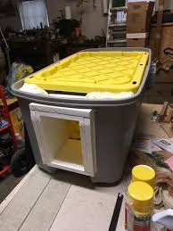 Black And Yellow Totes Home Depot Hdx 12 Gal Tough Storage Bin In Black 206100 The Home Depot Tote Storage Storage Totes Storage