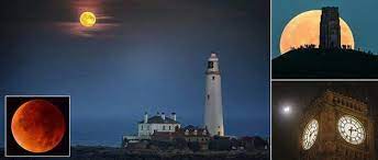 صور جميلة لظاهرة خسوف القمر العملاق محمد new view sky lunar eclipse