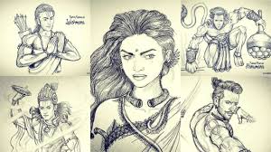 The mahabharata movie 2020 ss rajamouli mahabharata aamir khan mahabharat mahabharat hollywood original resolution: Deepika As Draupadi Aamir Khan As Krishna This Artist Is Re Imagining Indian Epics And The Result Is Out Of This World