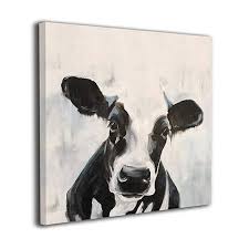 Black And White Framed Prints Amazon Amazon Com Arnold Glenn Black And White Cow Picture Paintings Canvas Wall Art Prints Modern Home Decoration Gicle Cow Pictures Modern Art Prints Poster Prints