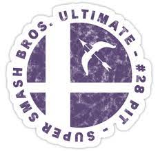 Pit Main Super Smash Bros Ultimate Character Emblem Worn Logo Sticker By Surik Smash Bros Super Smash Bros Smash
