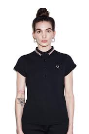 Black And Gold Fred Perry Polo Shirt Pin On Amy Winehouse Collection