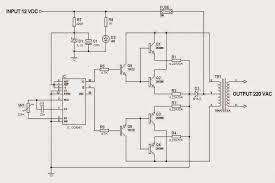 Skema inverter 12 vdc ke 220 vac. Terbaru 11 Skema Rangkaian Inverter Gelombang Sinus 1000 Watt Skema Inverter
