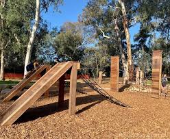 Heywood Park Ninja Obstacle Course A Playground For Older Kids Review What S On For Adelaide Families Kids Playground Design Playground Shady Tree