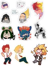 my hero academia sticker sheet pegatinas bonitas pegatinas kawaii pegatinas imprimibles