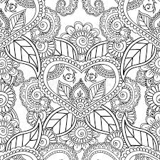 A must see for all coloring page fans. Coloring Pages For Adults Seamles Henna Mehndi Doodles Abstract Floral Elements Stock Vector Illustration Of Scroll Pattern 70019334