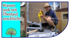 Ibc Wassertank Mit Uberlauf Anschliessen Regenwasser Ibc Wassertank Wassertank Wassertank Garten