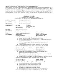 Resume Format For Usa Jobs Resume Templates Job Resume Template Job Resume Examples Federal Resume