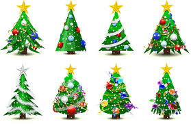 Free Vector Gorgeous Christmas Tree Vector Christmas Tree Design Christmas Tree Decorations Tree Icon
