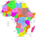 A Colorful Map of Africa with Major Cities