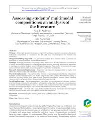 Computer applications technology (cat) grade 11 past papers and memos for 2020. Pdf Assessing Students Multimodal Compositions An Analysis Of The Literature