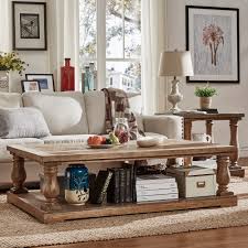 Edward wormley dunbar coffee table coffee table by roger sprunger for plateau sand side tables dunbar aluminum american 1807 3 78. Weston Home Dunbar Pedestal Coffee Table With Lower Storage Shelf Walmart Com Walmart Com