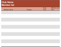 Membership List