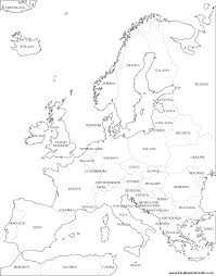 Mapa Europa Para Colorear