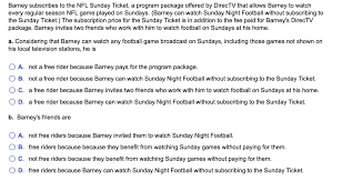 There are three streaming plans for nfl sunday ticket. Solved Barney Subscribes To The Nfl Sunday Ticket A Prog Chegg Com