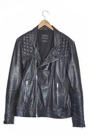 Awesome Xxl Allsaints Mens Kushiro Leather Biker Jacket Xxl Moto 2xl Ebay Link Biker Jacket Revival Clothing Leather Biker Jacket