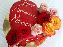 Joyeux Anniversaire Maman Coeur Et Roses Joyeux Anniversaire Maman Joyeuse Anniversaire Carte Joyeux Anniversaire