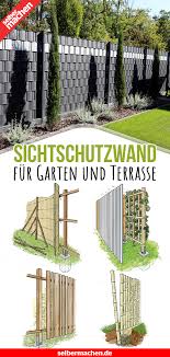 Sichtschutzwande Fur Garten Und Terrasse Sichtschutzwande Terrassengarten Und Sichtschutzwand Garten