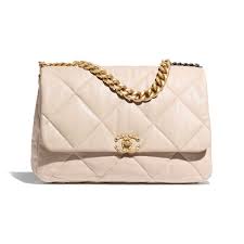 CHANEL 19 Maxi Flap Bag Lambskin, Gold-Tone, Silver-Tone & Ruthenium-Finish  Metal | CHANEL