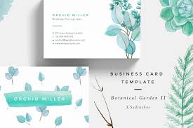 Botanical Garden Ii Business Card Business Cards Creative Templates Business Card Design Business Cards Creative