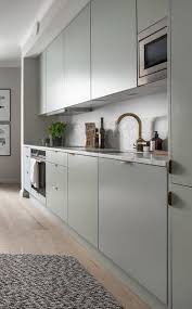 Mint Green Kitchen In A Cozy Living Space Via Coco Lapine Design Blog Scandinavian Kitchen Design Mint Green Kitchen Kitchen Interior