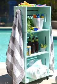 But their awkward shapes may leave you short on pool float storage ideas. Diy Pool Towel Rack And Storage Area