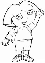 Hello Dora Coloring Page From Dora Tehe Explorer Tv Series More Dora The Explorer Content On Hellokids Com Cartoon Coloring Pages Dora Cartoon Dora Coloring